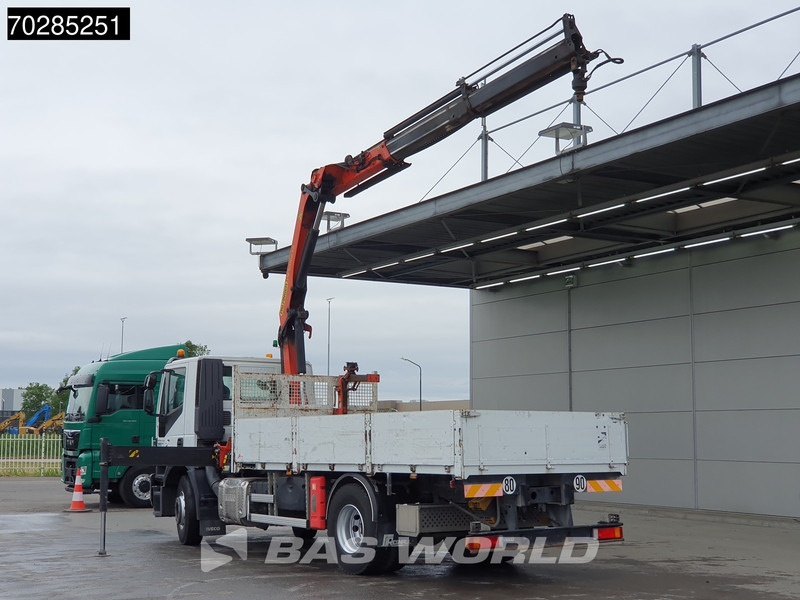 Iveco Stralis 310 4X2 Palfinger PK14002EH kran Crane Steelsuspension Automatic Euro 6 - Platós teherautó, Darus autó: 2 kép. Iveco Stralis 310 4X2 Palfinger PK14002EH kran Crane Steelsuspension Automatic Euro 6 - Platós teherautó, Darus autó: 2 kép.