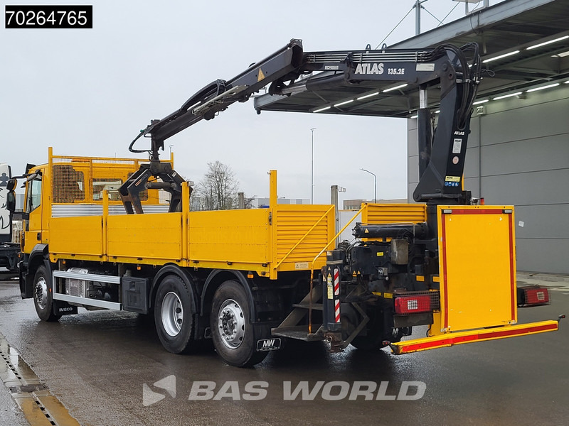 Iveco Stralis 310 6X2 RHD! Lift+Lenkachse Atlas 135.2VE-A11 Kran Crane Euro 6 - Platós teherautó, Darus autó: 2 kép. Iveco Stralis 310 6X2 RHD! Lift+Lenkachse Atlas 135.2VE-A11 Kran Crane Euro 6 - Platós teherautó, Darus autó: 2 kép.