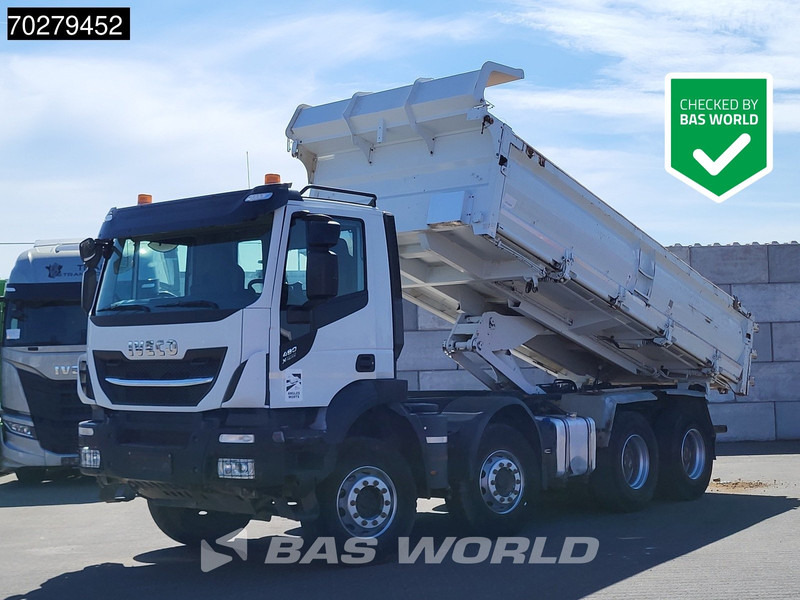 Iveco Stralis 480 8X4 Retarder Hydrauliek BigAxle Euro 6 - Billenőplatós teherautó: 1 kép. Iveco Stralis 480 8X4 Retarder Hydrauliek BigAxle Euro 6 - Billenőplatós teherautó: 1 kép.