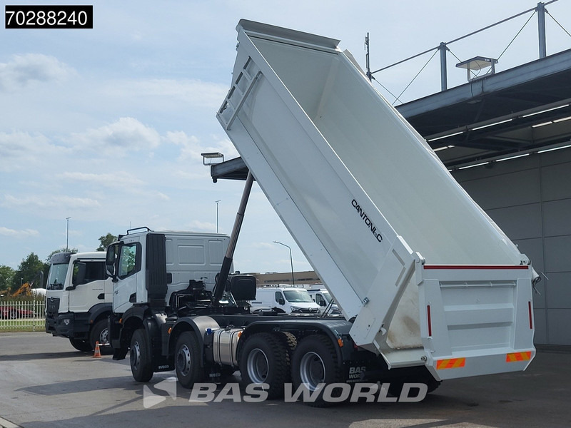 Iveco T-WAY 450 8X4 New! 20m3 Cantoni Tipper Steelsuspension Big-Axle Automatic Euro 6 - Billenőplatós teherautó: 3 kép. Iveco T-WAY 450 8X4 New! 20m3 Cantoni Tipper Steelsuspension Big-Axle Automatic Euro 6 - Billenőplatós teherautó: 3 kép.