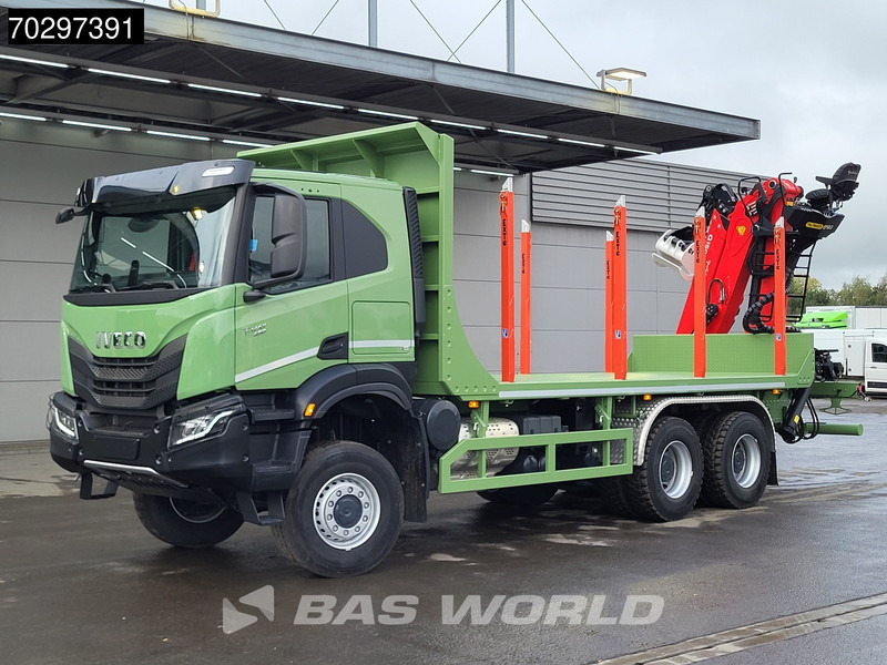 Új Rönkszállító teherautó, Darus autó Iveco T-Way 450 6X6 UNUSED! Palfinger Q150Z Crane Retarder Holztransport Big-Axle LED Euro 6: 8 kép. Új Rönkszállító teherautó, Darus autó Iveco T-Way 450 6X6 UNUSED! Palfinger Q150Z Crane Retarder Holztransport Big-Axle LED Euro 6: 8 kép.