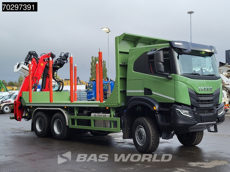 Új Rönkszállító teherautó, Darus autó Iveco T-Way 450 6X6 UNUSED! Palfinger Q150Z Crane Retarder Holztransport Big-Axle LED Euro 6: 10 kép. Új Rönkszállító teherautó, Darus autó Iveco T-Way 450 6X6 UNUSED! Palfinger Q150Z Crane Retarder Holztransport Big-Axle LED Euro 6: 10 kép.