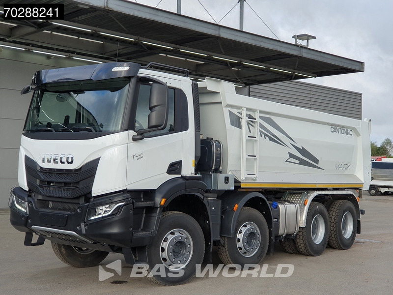 Iveco T-Way 450 8X4 NEW! 20m3 Cantoni tipper Steelsuspension Big-Axle Automatic Euro 6 - Billenőplatós teherautó: 5 kép. Iveco T-Way 450 8X4 NEW! 20m3 Cantoni tipper Steelsuspension Big-Axle Automatic Euro 6 - Billenőplatós teherautó: 5 kép.
