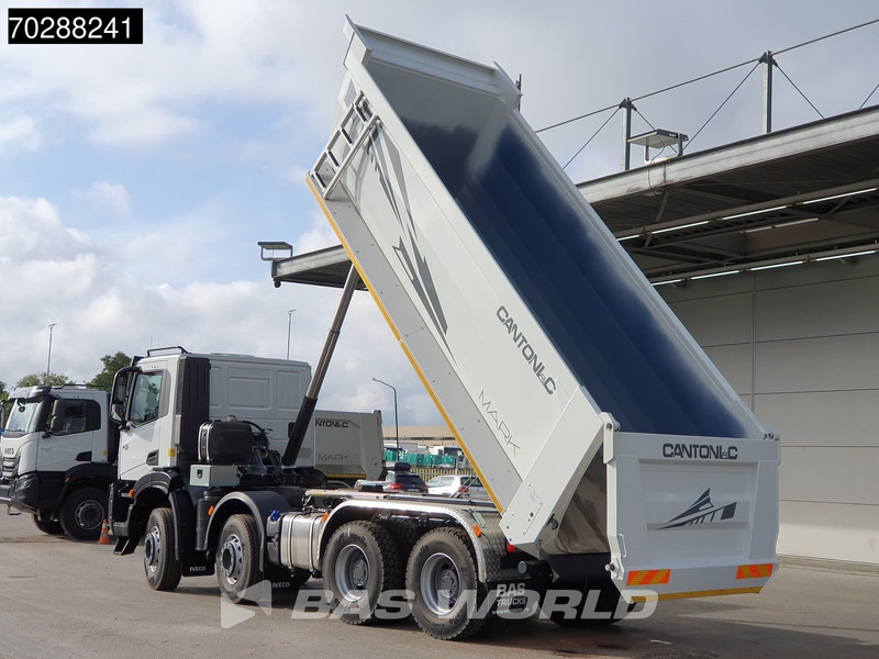 Iveco T-Way 450 8X4 NEW! 20m3 Cantoni tipper Steelsuspension Big-Axle Automatic Euro 6 - Billenőplatós teherautó: 2 kép. Iveco T-Way 450 8X4 NEW! 20m3 Cantoni tipper Steelsuspension Big-Axle Automatic Euro 6 - Billenőplatós teherautó: 2 kép.