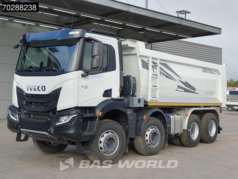 Iveco T-Way 450 8X4 New! 20m3 Cantoni Tipper Steelsuspension Big-Axle Euro 6 - Billenőplatós teherautó: 5 kép. Iveco T-Way 450 8X4 New! 20m3 Cantoni Tipper Steelsuspension Big-Axle Euro 6 - Billenőplatós teherautó: 5 kép.