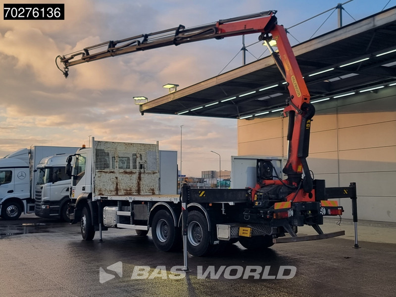 Iveco Trakker 360 6X4 Palfinger PK 18502 SH D Kran Crane Big axle Euro 6 - Platós teherautó, Darus autó: 2 kép. Iveco Trakker 360 6X4 Palfinger PK 18502 SH D Kran Crane Big axle Euro 6 - Platós teherautó, Darus autó: 2 kép.