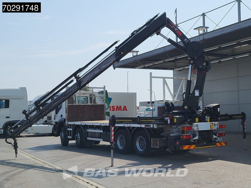 Iveco Trakker 410 8X4 HIAB 211 EP-4 HIDUO Crane Steelsuspension Euro 6 - Platós teherautó, Darus autó: 5 kép. Iveco Trakker 410 8X4 HIAB 211 EP-4 HIDUO Crane Steelsuspension Euro 6 - Platós teherautó, Darus autó: 5 kép.