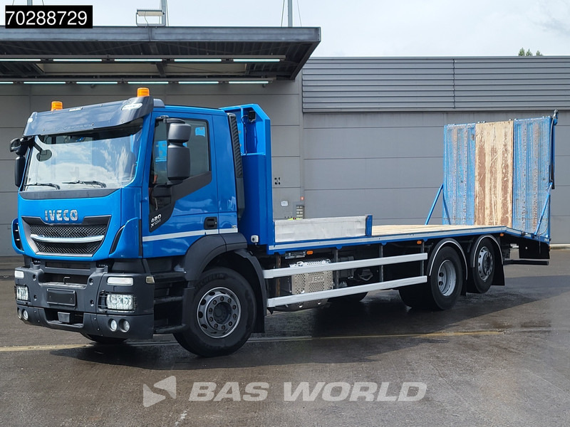 Iveco X-Way 420 6X2 Machine transporter Hydraulic Ramp Lift+steering axle ACC Euro 6 - Platós teherautó: 3 kép. Iveco X-Way 420 6X2 Machine transporter Hydraulic Ramp Lift+steering axle ACC Euro 6 - Platós teherautó: 3 kép.