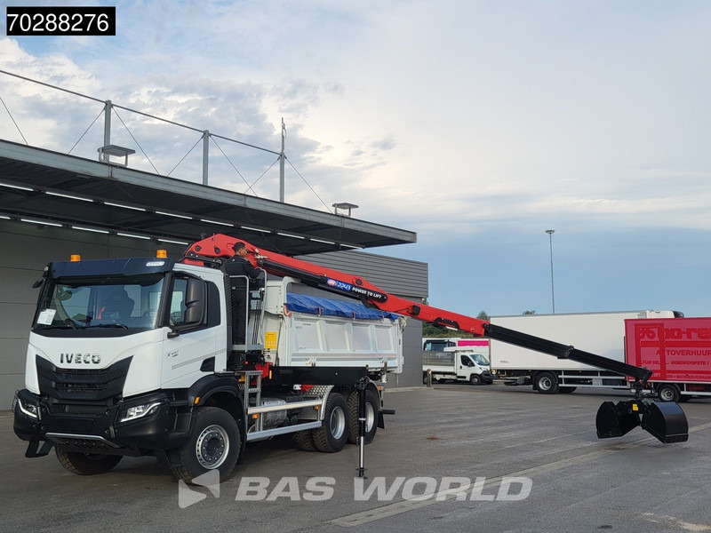 Iveco X-Way 480 6X4 NEW! HMF 2243Z-RCS Z-Crane kran 12m3 KH-Kipper Retarder Big-Axle - Billenőplatós teherautó, Darus autó: 5 kép. Iveco X-Way 480 6X4 NEW! HMF 2243Z-RCS Z-Crane kran 12m3 KH-Kipper Retarder Big-Axle - Billenőplatós teherautó, Darus autó: 5 kép.