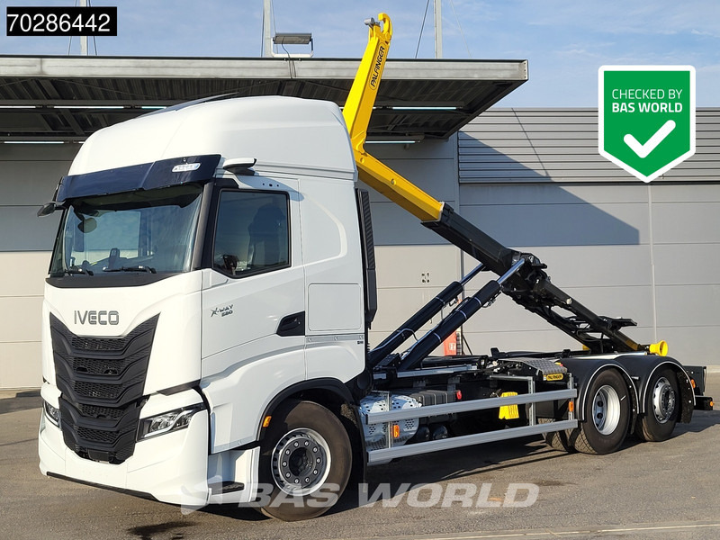 Iveco X-Way 580 6X2 NEW Palfinger PHT20SLD5 Hooklift Lift+steering Axle Automatic Navi ACC LED - Horgos rakodó teherautó: 1 kép. Iveco X-Way 580 6X2 NEW Palfinger PHT20SLD5 Hooklift Lift+steering Axle Automatic Navi ACC LED - Horgos rakodó teherautó: 1 kép.