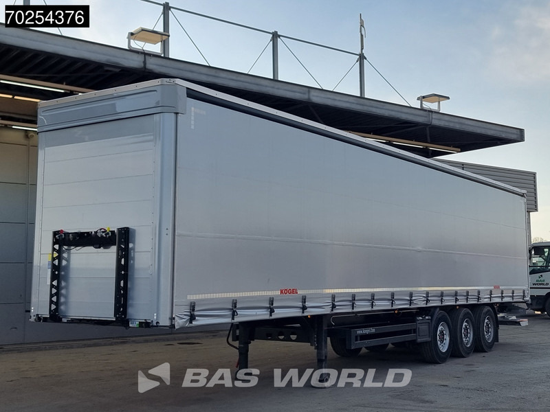 Kögel S24-1 3 axles NEW-UNUSED 2000kg Tailgate Liftachse Edscha LBW - Ponyvás félpótkocsi: 2 kép. Kögel S24-1 3 axles NEW-UNUSED 2000kg Tailgate Liftachse Edscha LBW - Ponyvás félpótkocsi: 2 kép.