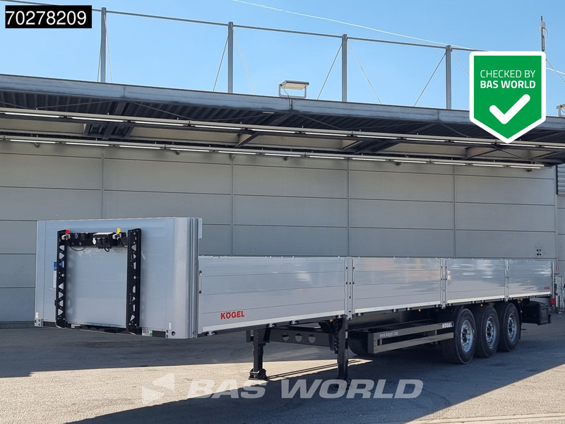 Kögel S24-1 NEW Liftachse Bordwände - Platós félpótkocsi: 1 kép. Kögel S24-1 NEW Liftachse Bordwände - Platós félpótkocsi: 1 kép.