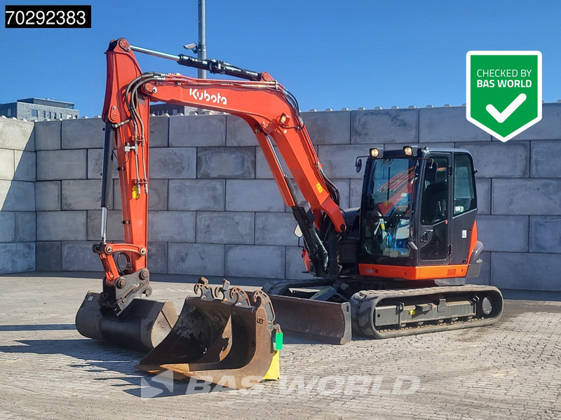 Kubota KX080-4 A/C - 3 BUCKETS - Minikotró: 1 kép. Kubota KX080-4 A/C - 3 BUCKETS - Minikotró: 1 kép.