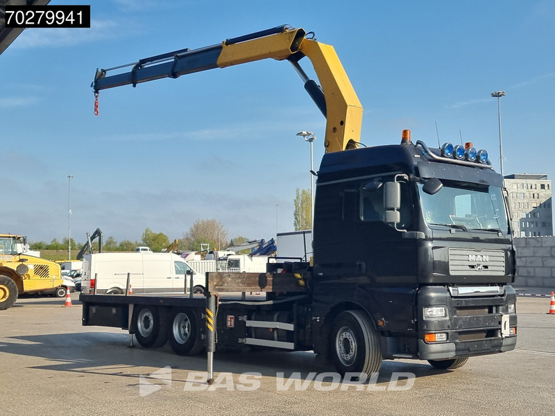 MAN TGA 26.430 6X2 Palfinger PK32080 Kran Crane Manual Liftachse Euro 4 - Platós teherautó, Darus autó: 3 kép. MAN TGA 26.430 6X2 Palfinger PK32080 Kran Crane Manual Liftachse Euro 4 - Platós teherautó, Darus autó: 3 kép.