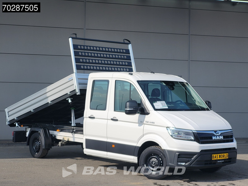 MAN TGE 3.180 Driezijdige Kipper Automaat 2025 Facelift 180PK Trekhaak LED Navi ACC Airco Cruise Euro6 Kipper Tippe Benne Kieper 3m3 A/C Towba - Billenőplatós kisteherautó: 2 kép. MAN TGE 3.180 Driezijdige Kipper Automaat 2025 Facelift 180PK Trekhaak LED Navi ACC Airco Cruise Euro6 Kipper Tippe Benne Kieper 3m3 A/C Towba - Billenőplatós kisteherautó: 2 kép.