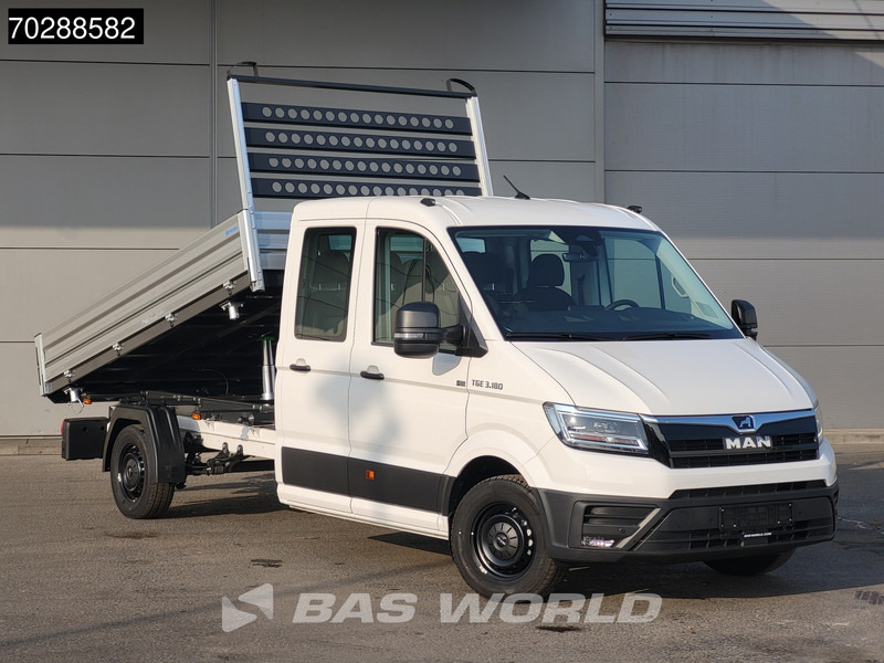 MAN TGE 3.180 Driezijdige Kipper Automaat Dubbel Cabine 2025 Facelift 180PK Trekhaak LED Navi ACC Airco Cruise Euro6 Kipper Tippe Benne Kieper - Billenőplatós kisteherautó: 2 kép. MAN TGE 3.180 Driezijdige Kipper Automaat Dubbel Cabine 2025 Facelift 180PK Trekhaak LED Navi ACC Airco Cruise Euro6 Kipper Tippe Benne Kieper - Billenőplatós kisteherautó: 2 kép.