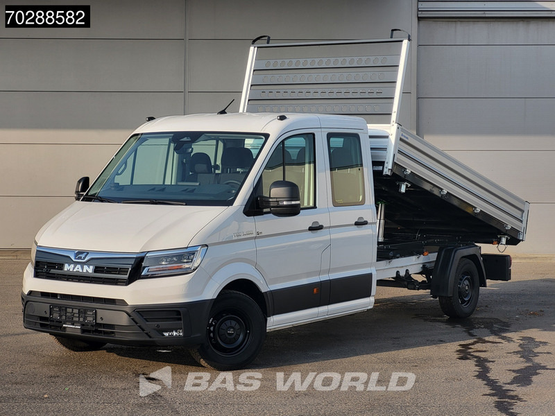 MAN TGE 3.180 Driezijdige Kipper Automaat Dubbel Cabine 2025 Facelift 180PK Trekhaak LED Navi ACC Airco Cruise Euro6 Kipper Tippe Benne Kieper - Billenőplatós kisteherautó: 3 kép. MAN TGE 3.180 Driezijdige Kipper Automaat Dubbel Cabine 2025 Facelift 180PK Trekhaak LED Navi ACC Airco Cruise Euro6 Kipper Tippe Benne Kieper - Billenőplatós kisteherautó: 3 kép.