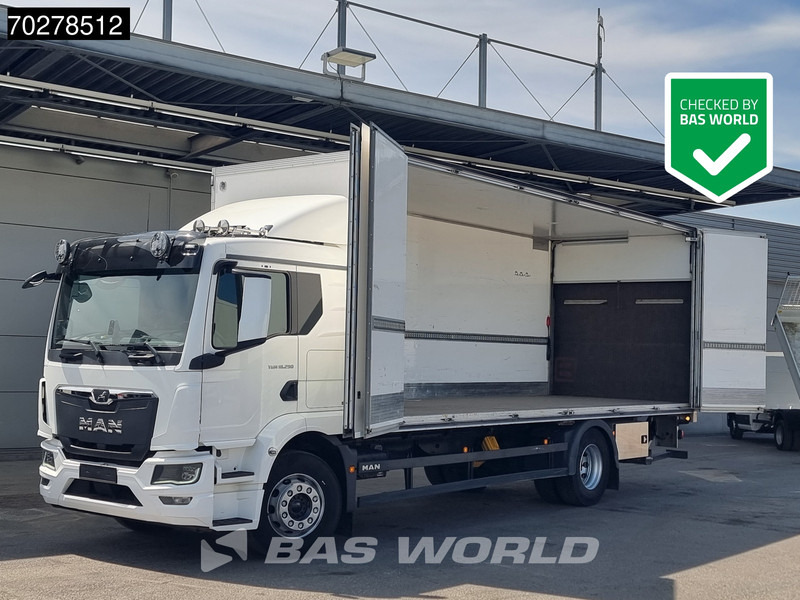 MAN TGM 18.290 4X2 19tonner Automatic Ladebordwand LED Navi Euro 6 - Dobozos felépítményű teherautó: 1 kép. MAN TGM 18.290 4X2 19tonner Automatic Ladebordwand LED Navi Euro 6 - Dobozos felépítményű teherautó: 1 kép.