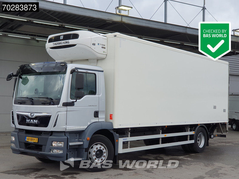 MAN TGM 18.290 TGM 4X2 NL-Truck Thermo King T-1200R Ladebordwand Euro 6 - Hűtős teherautó: 1 kép. MAN TGM 18.290 TGM 4X2 NL-Truck Thermo King T-1200R Ladebordwand Euro 6 - Hűtős teherautó: 1 kép.