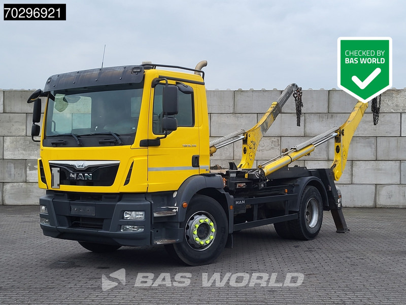 MAN TGM 18.340 4X2 13Tons Gergen skiploader Automatic Euro 6 - Konténerszállító: 1 kép. MAN TGM 18.340 4X2 13Tons Gergen skiploader Automatic Euro 6 - Konténerszállító: 1 kép.