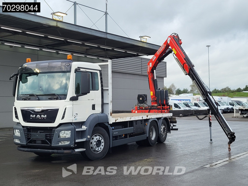 MAN TGS 26.360 6X2 Fassi F135A.0.22 Lift-Axle Euro 6 - Platós teherautó, Darus autó: 5 kép. MAN TGS 26.360 6X2 Fassi F135A.0.22 Lift-Axle Euro 6 - Platós teherautó, Darus autó: 5 kép.