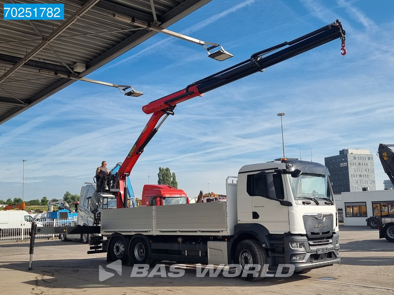 MAN TGS 26.440 6X2 NEW NL-Truck Palfinger PK 20.501 L TEC3 Kran Crane Baustoff Euro 6 - Platós teherautó, Darus autó: 3 kép. MAN TGS 26.440 6X2 NEW NL-Truck Palfinger PK 20.501 L TEC3 Kran Crane Baustoff Euro 6 - Platós teherautó, Darus autó: 3 kép.