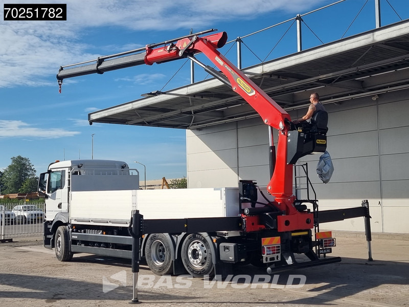 MAN TGS 26.440 6X2 NEW NL-Truck Palfinger PK20.501 L TEC3 Kran Baustoff Lift-Lenk Asche - Platós teherautó, Darus autó: 2 kép. MAN TGS 26.440 6X2 NEW NL-Truck Palfinger PK20.501 L TEC3 Kran Baustoff Lift-Lenk Asche - Platós teherautó, Darus autó: 2 kép.