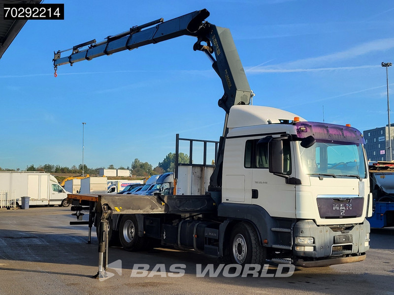 MAN TGS 26.440 6X4 Palfinger PK36002 Crane Retarder Steelsuspension Manual Euro 4 - Platós teherautó, Darus autó: 3 kép. MAN TGS 26.440 6X4 Palfinger PK36002 Crane Retarder Steelsuspension Manual Euro 4 - Platós teherautó, Darus autó: 3 kép.
