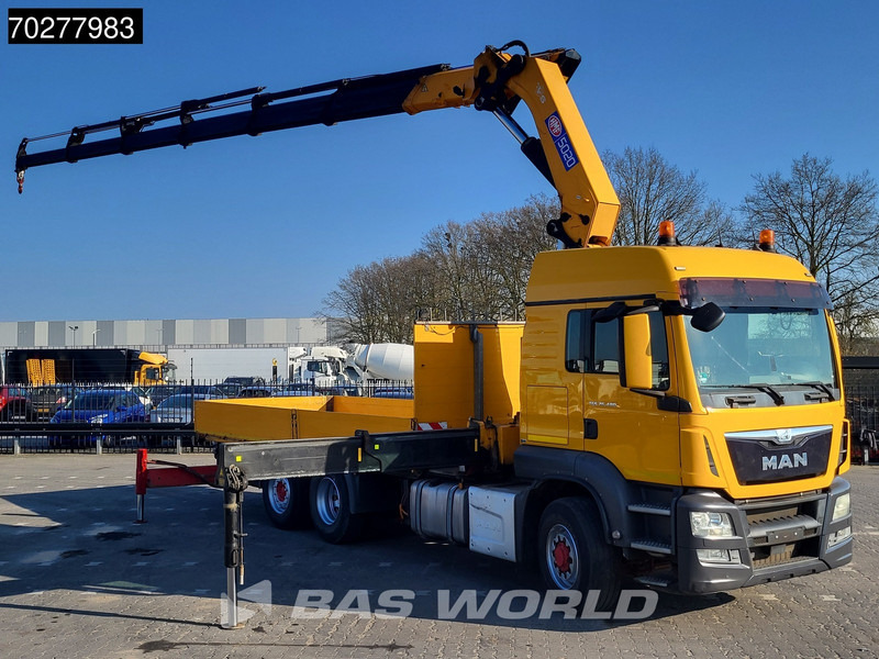 MAN TGS 26.480 6X4 HMF 5020-K6 Crane Kran Hydrodrive Lift+Lenkachse Euro 6 - Platós teherautó, Darus autó: 5 kép. MAN TGS 26.480 6X4 HMF 5020-K6 Crane Kran Hydrodrive Lift+Lenkachse Euro 6 - Platós teherautó, Darus autó: 5 kép.