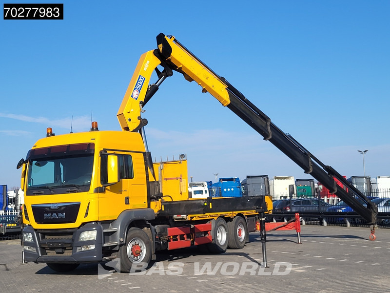 MAN TGS 26.480 6X4 HMF 5020-K6 Crane Kran Hydrodrive Lift+Lenkachse Euro 6 - Platós teherautó, Darus autó: 3 kép. MAN TGS 26.480 6X4 HMF 5020-K6 Crane Kran Hydrodrive Lift+Lenkachse Euro 6 - Platós teherautó, Darus autó: 3 kép.