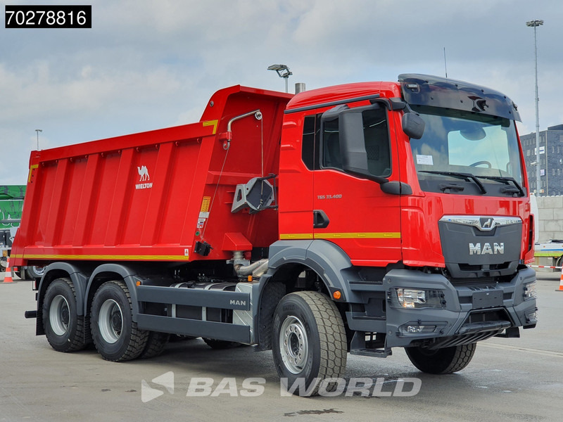 Új Billenőplatós teherautó MAN TGS 33.400 6X4 NEW! 16m3 Wielton tipper Manual Body heating Big-Axle Euro 5: 6 kép.