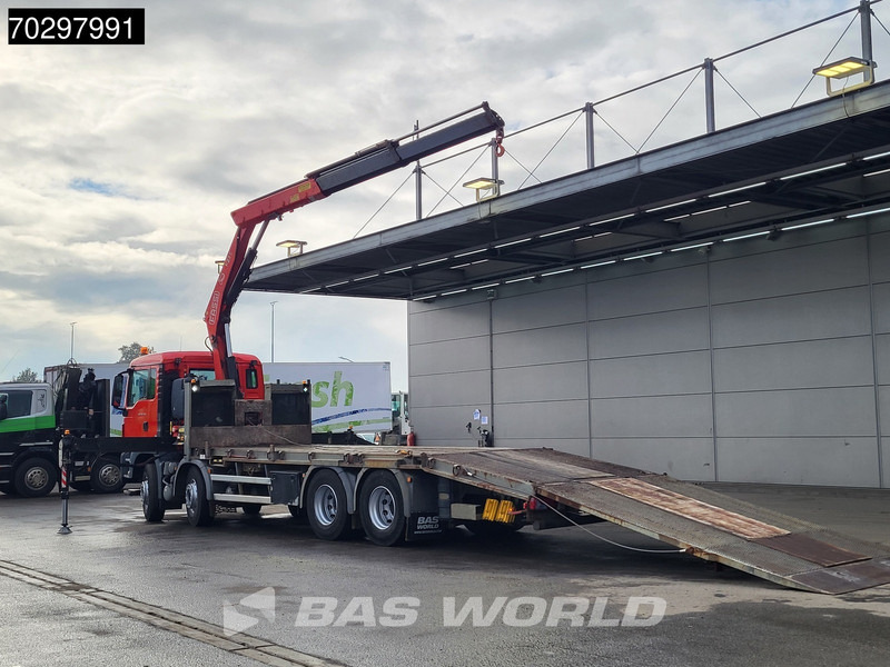 MAN TGS 35.360 TGS 8X2 Fassi F235A.0.22 Crane Kran Winch Hydraulic ramp Lift-Axle Navi Euro 6 - Platós teherautó, Darus autó: 3 kép. MAN TGS 35.360 TGS 8X2 Fassi F235A.0.22 Crane Kran Winch Hydraulic ramp Lift-Axle Navi Euro 6 - Platós teherautó, Darus autó: 3 kép.