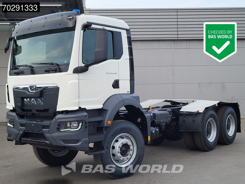 MAN TGS 40.400 6X4 NEW 6x4 chassis PTO Preparation Steelsuspension Big-Axle Automatic Euro 2 - Alvaz teherautó: 1 kép. MAN TGS 40.400 6X4 NEW 6x4 chassis PTO Preparation Steelsuspension Big-Axle Automatic Euro 2 - Alvaz teherautó: 1 kép.