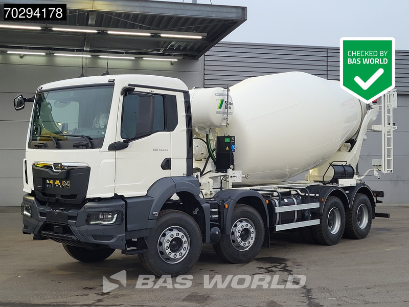 MAN TGS 41.440 8X4 NEW! 12m3 Stetter concrete mixer Big-Axle Steelsuspension Euro 6 - Betonmixer: 1 kép. MAN TGS 41.440 8X4 NEW! 12m3 Stetter concrete mixer Big-Axle Steelsuspension Euro 6 - Betonmixer: 1 kép.