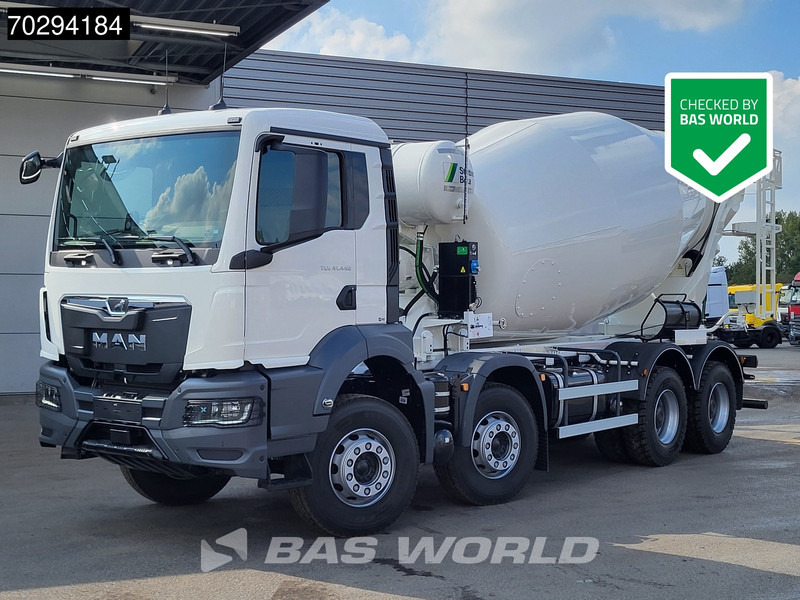 MAN TGS 41.440 8X4 New! 12m3 Stetter Mixer Big-Axle Steelsuspension Automatic Euro 6 - Betonmixer: 1 kép. MAN TGS 41.440 8X4 New! 12m3 Stetter Mixer Big-Axle Steelsuspension Automatic Euro 6 - Betonmixer: 1 kép.