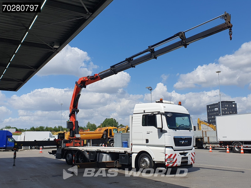 MAN TGX 26.440 6X2 Palfinger PK 53002 SH Kran Crane Steering Axle Automatic Euro 5 - Platós teherautó, Darus autó: 2 kép. MAN TGX 26.440 6X2 Palfinger PK 53002 SH Kran Crane Steering Axle Automatic Euro 5 - Platós teherautó, Darus autó: 2 kép.