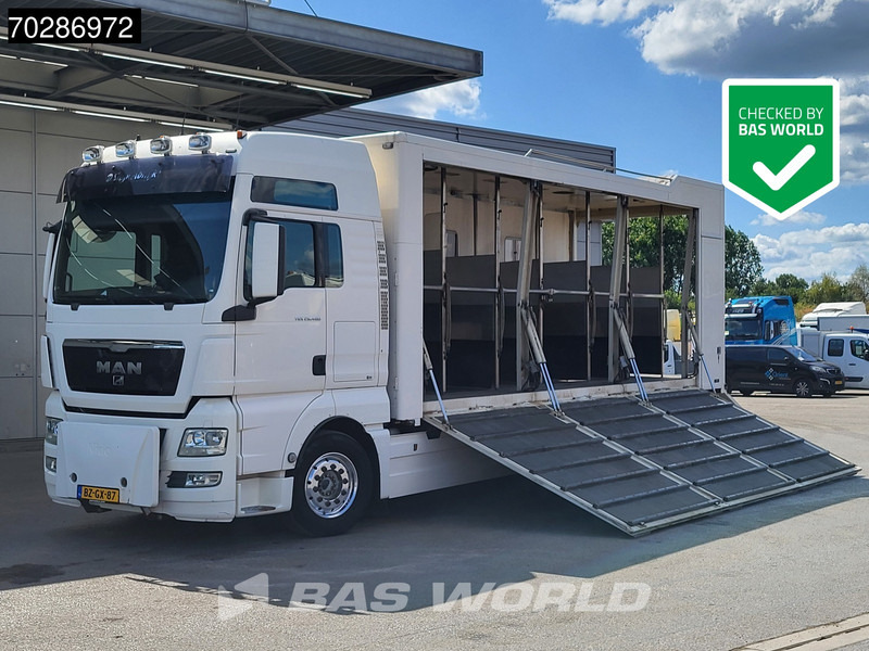 MAN TGX 26.480 TGX 6X2 NL-Truck BDF HorseTransport Lift+steering axle Standklima Automatic Xenon Alcoa´s Euro 5 - Cserefelépítményes teherautó: 1 kép. MAN TGX 26.480 TGX 6X2 NL-Truck BDF HorseTransport Lift+steering axle Standklima Automatic Xenon Alcoa´s Euro 5 - Cserefelépítményes teherautó: 1 kép.