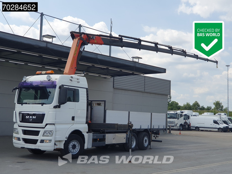 MAN TGX 26.480 TGX 6X2 Palfinger PK29002 Kran Crane 8 extensions Retarder Manual Euro 4 - Platós teherautó, Darus autó: 1 kép. MAN TGX 26.480 TGX 6X2 Palfinger PK29002 Kran Crane 8 extensions Retarder Manual Euro 4 - Platós teherautó, Darus autó: 1 kép.