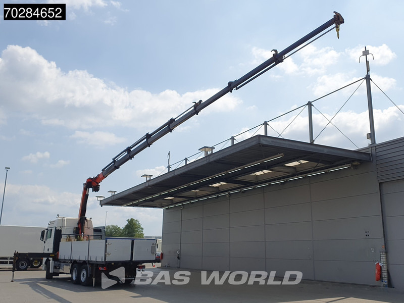 MAN TGX 26.480 TGX 6X2 Palfinger PK29002 Kran Crane 8 extensions Retarder Manual Euro 4 - Platós teherautó, Darus autó: 2 kép. MAN TGX 26.480 TGX 6X2 Palfinger PK29002 Kran Crane 8 extensions Retarder Manual Euro 4 - Platós teherautó, Darus autó: 2 kép.