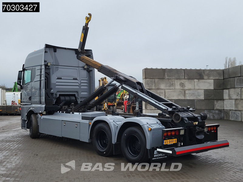 Horgos rakodó teherautó MAN TGX 28.640 TGX 6X2 NL-Truck APK Hyva 26-60-S containersystem Lift-axle Automatic Euro 6: 6 kép. Horgos rakodó teherautó MAN TGX 28.640 TGX 6X2 NL-Truck APK Hyva 26-60-S containersystem Lift-axle Automatic Euro 6: 6 kép.