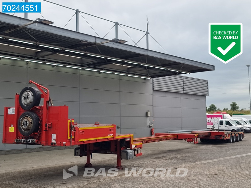 MEUSBURGER MTS-4 2xAusziehbar bis 21M Lift + 4xLenkachse - Félpótkocsi mélybölcsős: 1 kép. MEUSBURGER MTS-4 2xAusziehbar bis 21M Lift + 4xLenkachse - Félpótkocsi mélybölcsős: 1 kép.