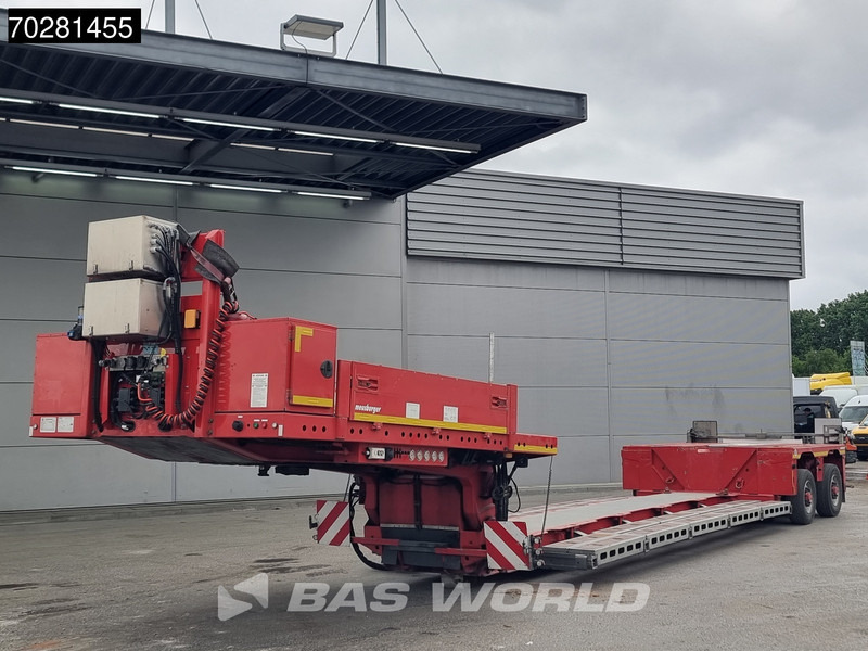 MEUSBURGER Type MPG-2 2 axles Extendable 2xLenkachse Gooseneck - Félpótkocsi mélybölcsős: 5 kép. MEUSBURGER Type MPG-2 2 axles Extendable 2xLenkachse Gooseneck - Félpótkocsi mélybölcsős: 5 kép.