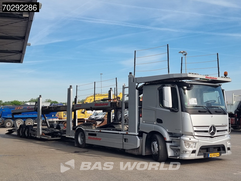 Mercedes-Benz Actros 1843 4X2 NL-Truck Combi Car Transporter Kässbohrer 8 Cars Hydraulic Winch - Autószállító teherautó: 2 kép. Mercedes-Benz Actros 1843 4X2 NL-Truck Combi Car Transporter Kässbohrer 8 Cars Hydraulic Winch - Autószállító teherautó: 2 kép.