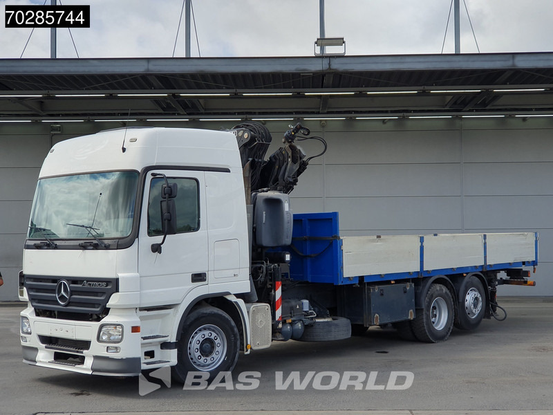 Mercedes-Benz Actros 2532 6X2 Fassi F330D3 Crane Kran Lift+steering Axle 3-Pedals Euro 3 - Platós teherautó, Darus autó: 1 kép. Mercedes-Benz Actros 2532 6X2 Fassi F330D3 Crane Kran Lift+steering Axle 3-Pedals Euro 3 - Platós teherautó, Darus autó: 1 kép.