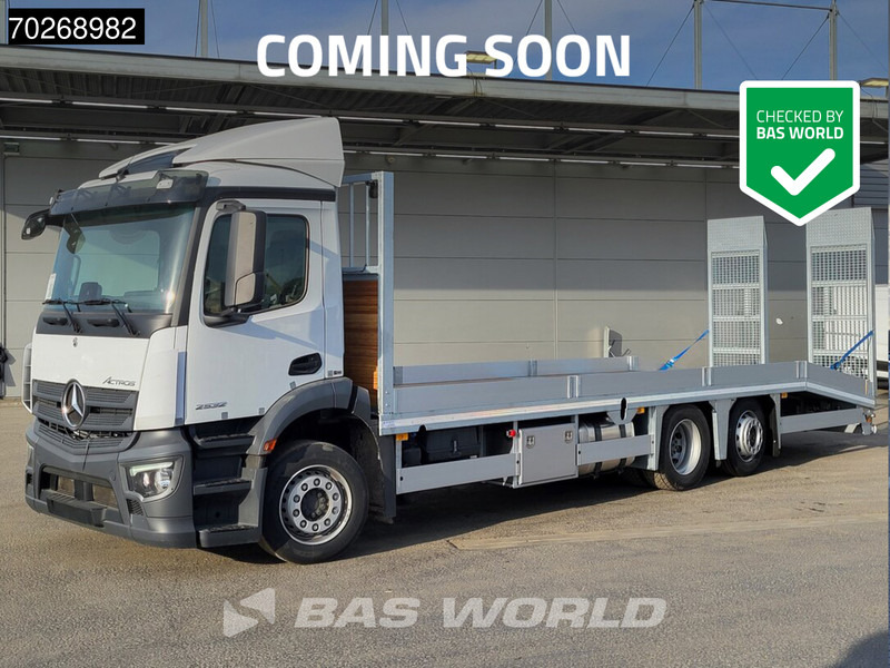 Mercedes-Benz Actros 2532 6X2 NEW! Machine tansporter Oprijwagen Lenkachse Navi Euro 6 - Autószállító teherautó: 1 kép. Mercedes-Benz Actros 2532 6X2 NEW! Machine tansporter Oprijwagen Lenkachse Navi Euro 6 - Autószállító teherautó: 1 kép.
