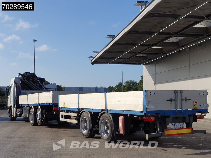 Mercedes-Benz Actros 2532 6X2 Truck + Trailer Fassi F330D3 Crane Kran 3-Pedals Euro 3 - Platós teherautó, Darus autó: 2 kép. Mercedes-Benz Actros 2532 6X2 Truck + Trailer Fassi F330D3 Crane Kran 3-Pedals Euro 3 - Platós teherautó, Darus autó: 2 kép.