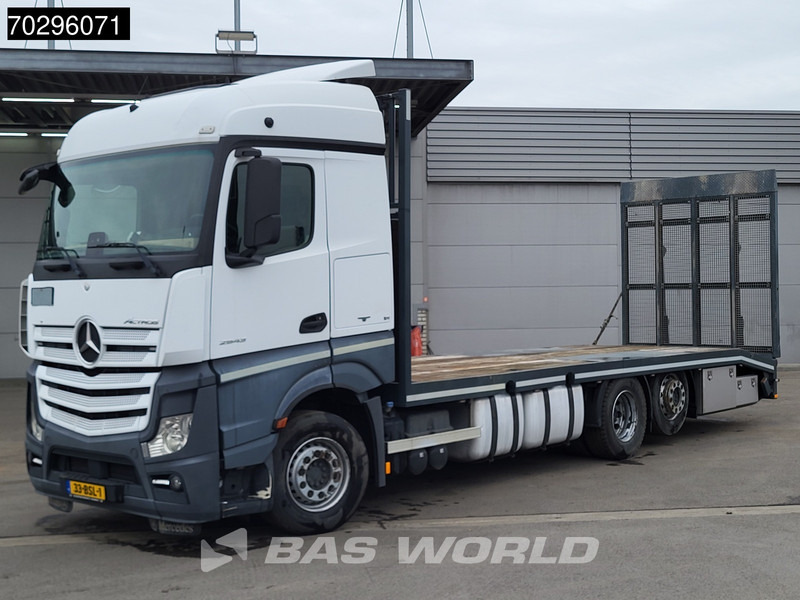 Mercedes-Benz Actros 2543 Actros 6X2 NL-Truck Machine transporter oprijwagen Retarder Lift-Axle ACC Euro 6 - Platós teherautó: 3 kép. Mercedes-Benz Actros 2543 Actros 6X2 NL-Truck Machine transporter oprijwagen Retarder Lift-Axle ACC Euro 6 - Platós teherautó: 3 kép.
