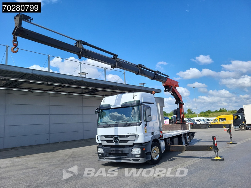 Mercedes-Benz Actros 2544 6X2 Palfinger PK 53002 SH Kran Crane Lift-Lenkachse Euro 5 - Platós teherautó, Darus autó: 3 kép. Mercedes-Benz Actros 2544 6X2 Palfinger PK 53002 SH Kran Crane Lift-Lenkachse Euro 5 - Platós teherautó, Darus autó: 3 kép.