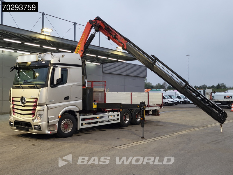 Mercedes-Benz Actros 2653 Actros 6X4 Palfinger PK34002 SH Kran Crane Retarder Xenon Euro 6 - Platós teherautó, Darus autó: 5 kép. Mercedes-Benz Actros 2653 Actros 6X4 Palfinger PK34002 SH Kran Crane Retarder Xenon Euro 6 - Platós teherautó, Darus autó: 5 kép.