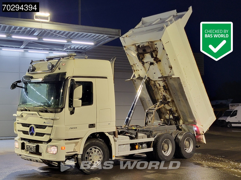 Mercedes-Benz Actros 2655 Actros 6X4 V8 Retarder Big-Axle Steelsuspension 11m3 Euro 5 - Billenőplatós teherautó: 1 kép. Mercedes-Benz Actros 2655 Actros 6X4 V8 Retarder Big-Axle Steelsuspension 11m3 Euro 5 - Billenőplatós teherautó: 1 kép.